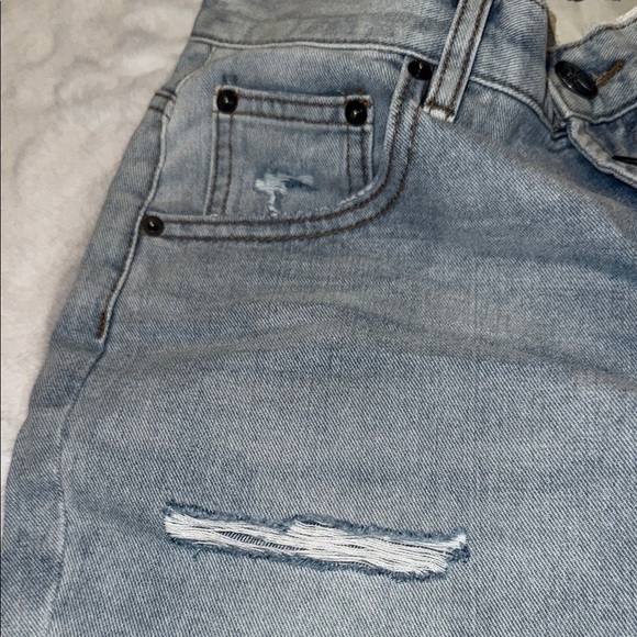 NWT Size 28 Free People One Teaspoon Light Blue Distressed Ripped Jeans - Picture 10 of 13